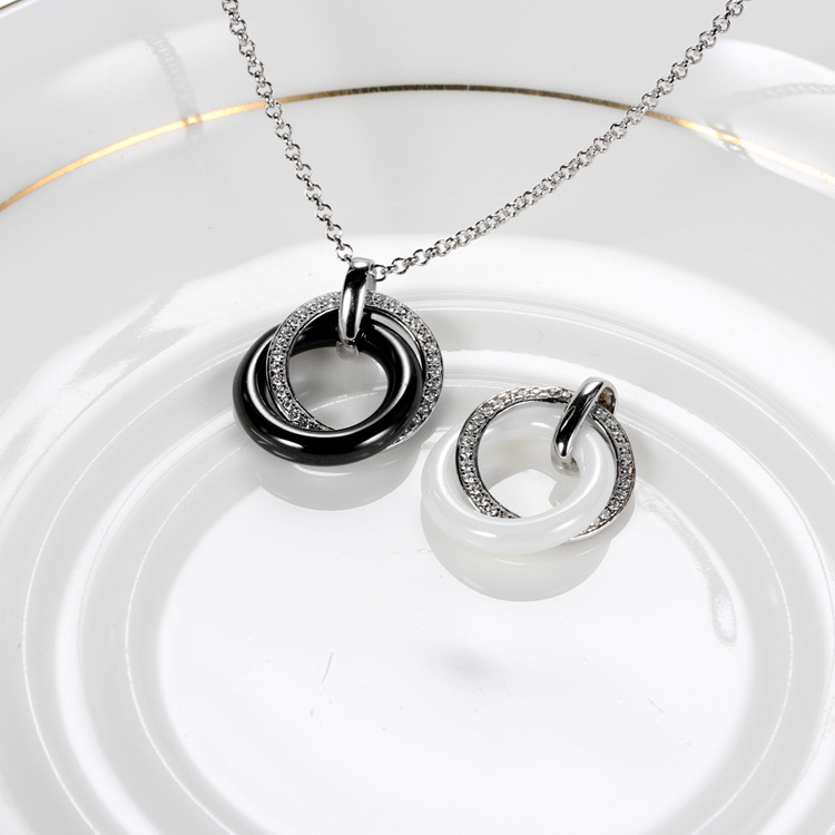 Ceramic pendants high quality nano ceramic necklace, 925 sterling ...