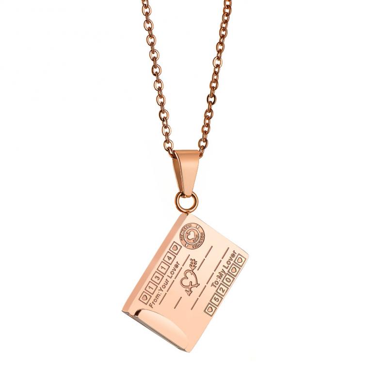 Custom QR Code Necklace Hidden Secret Message Gift Personalized QR Code Gift Unisex Necklace Website Link Charm Barcode Name Necklace