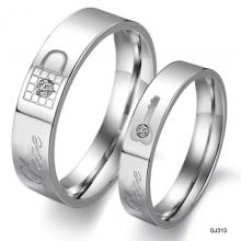 Stainless steel ring  lock and key couple rings