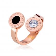 Stainless steel ring women Roman number women ring
