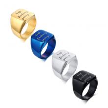 Stainless steel ring KEEP FUCKING GOING ring
